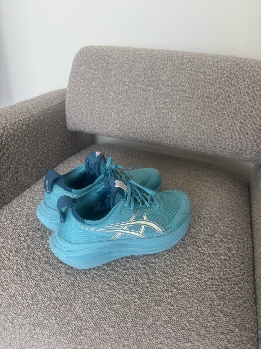 ASICS Women’s PureGEL Running Shoes Aqua Blue Size 9 EU 40.5